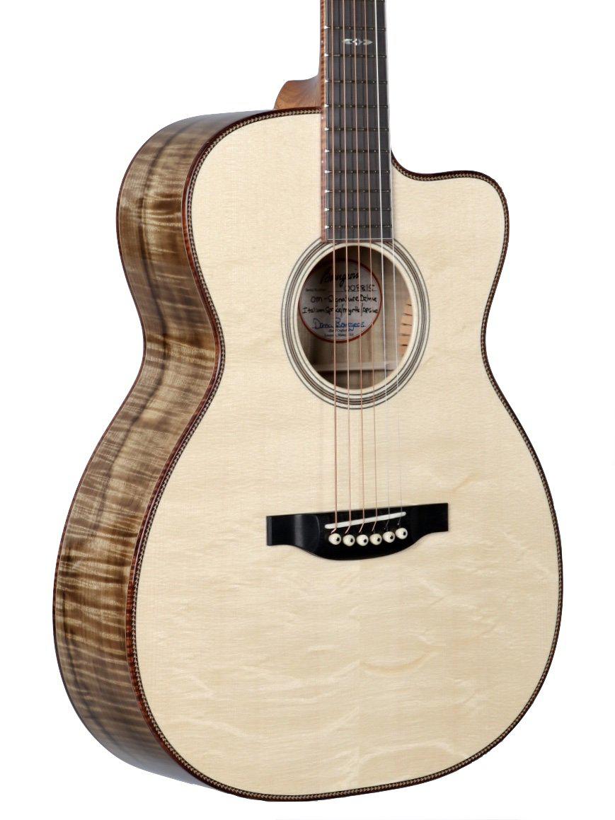 Bourgeois OMC Custom Bear Claw Spruce over Figured Myrtle - Bourgeois Guitars - Heartbreaker Guitars
