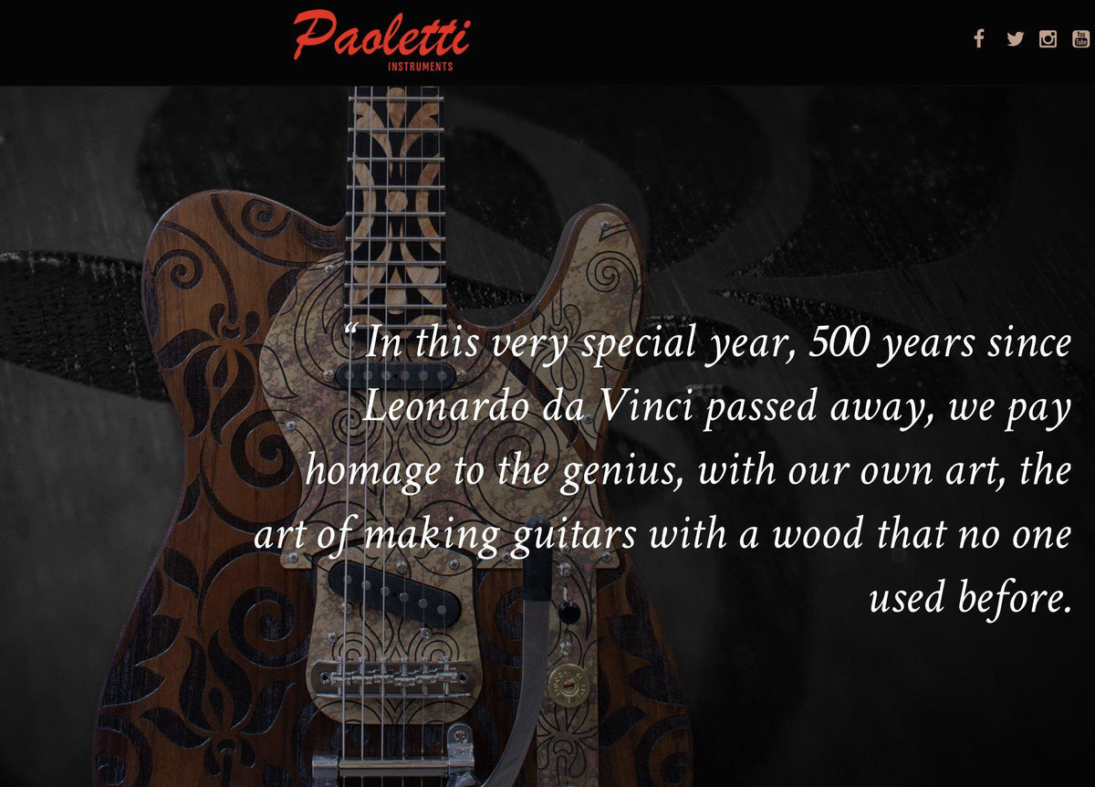 Paoletti Leonardo 500 IL Giglio Limited Edition #5/10 - Paoletti - Heartbreaker Guitars