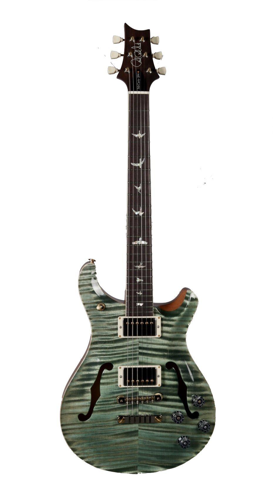 PRS McCarty 594 Hollowbody Trampas Green 10 Top - Paul Reed Smith Guitars - Heartbreaker Guitars