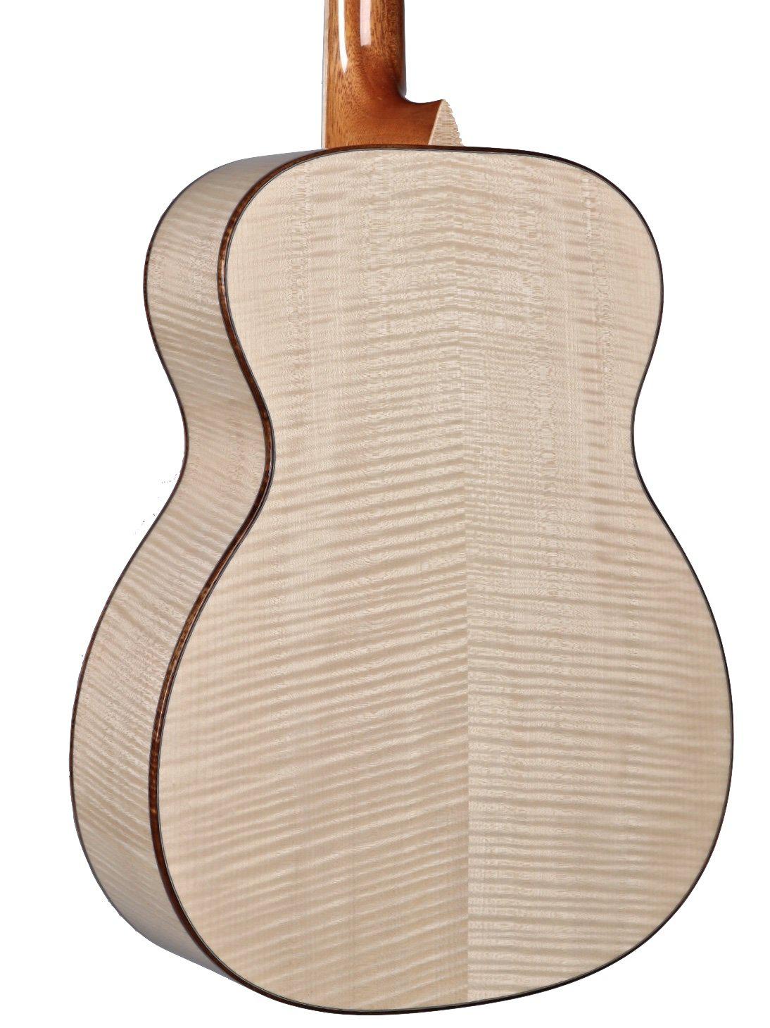 Larrivee OM-09 Alpine Moon Spruce over Flamed Maple w/ Twins & Vine Inlays - Larrivee Guitars - Heartbreaker Guitars
